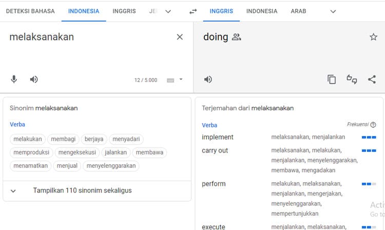cara menggunakan google translate