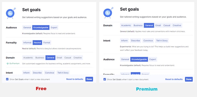 grammarly gratis vs grammarly premium