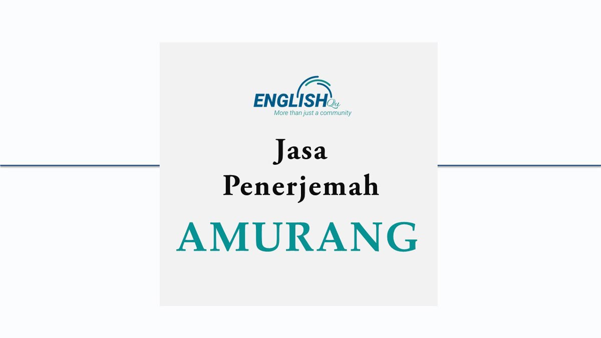 jasa penerjemah bahasa inggris di Amurang